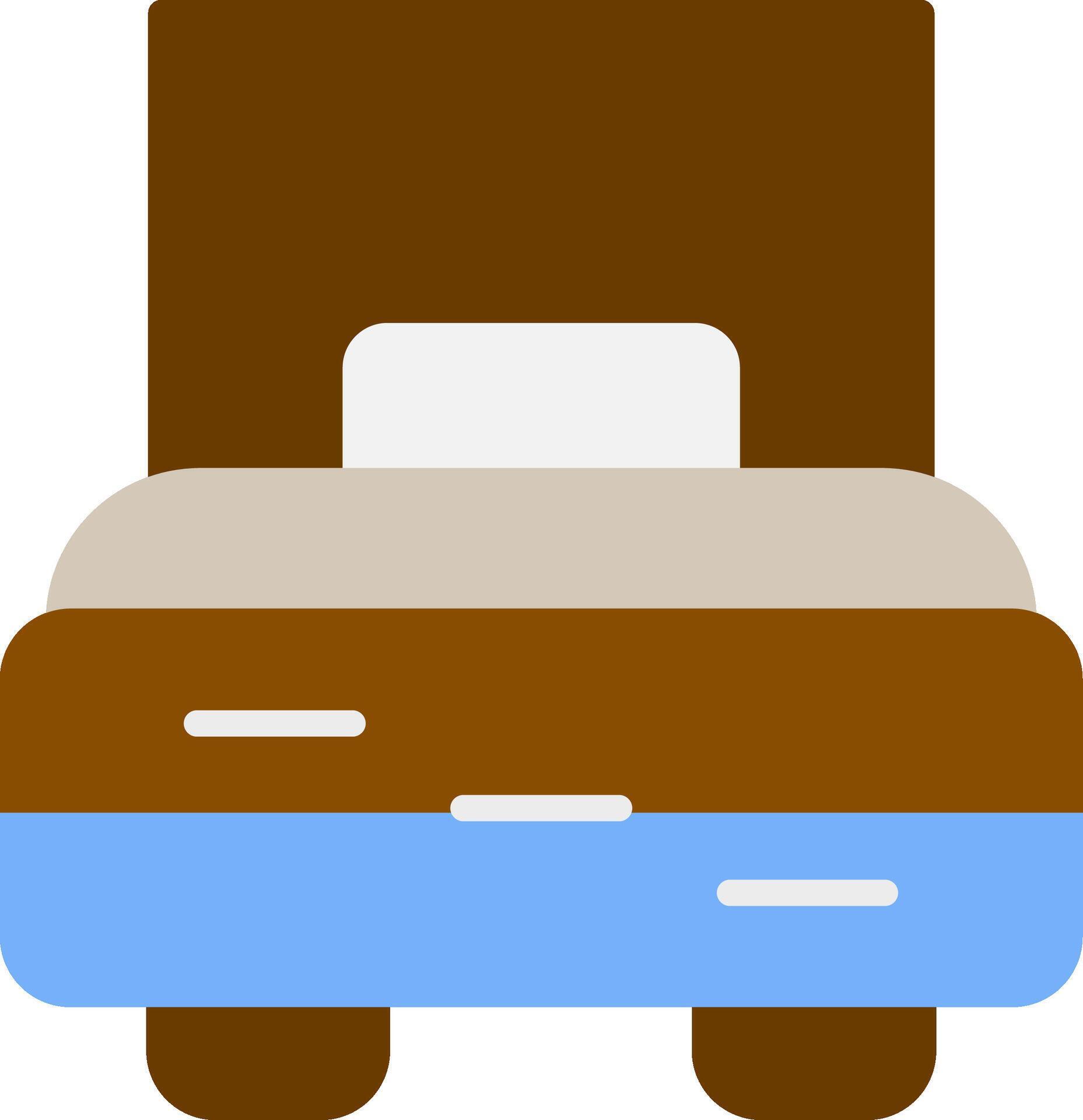 Single Bed Flat Icon 43329821 Vector Art at Vecteezy