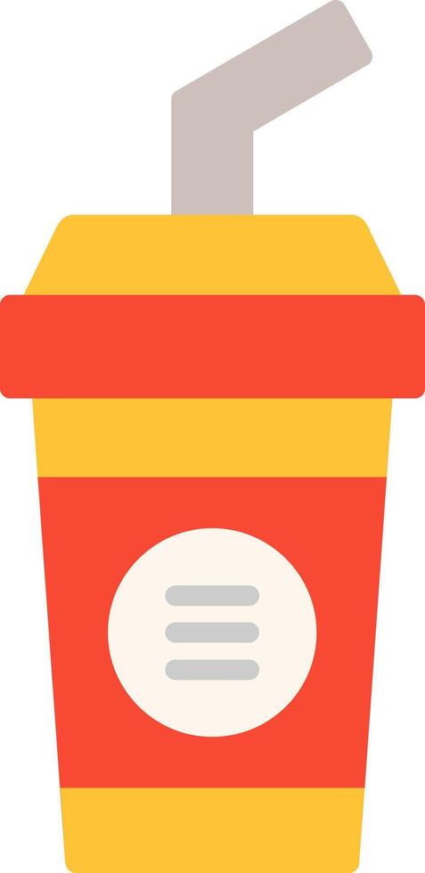Cold Drink Flat Icon vector