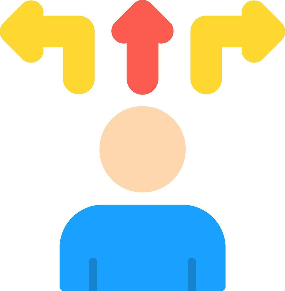 Decision Making Flat Icon vector