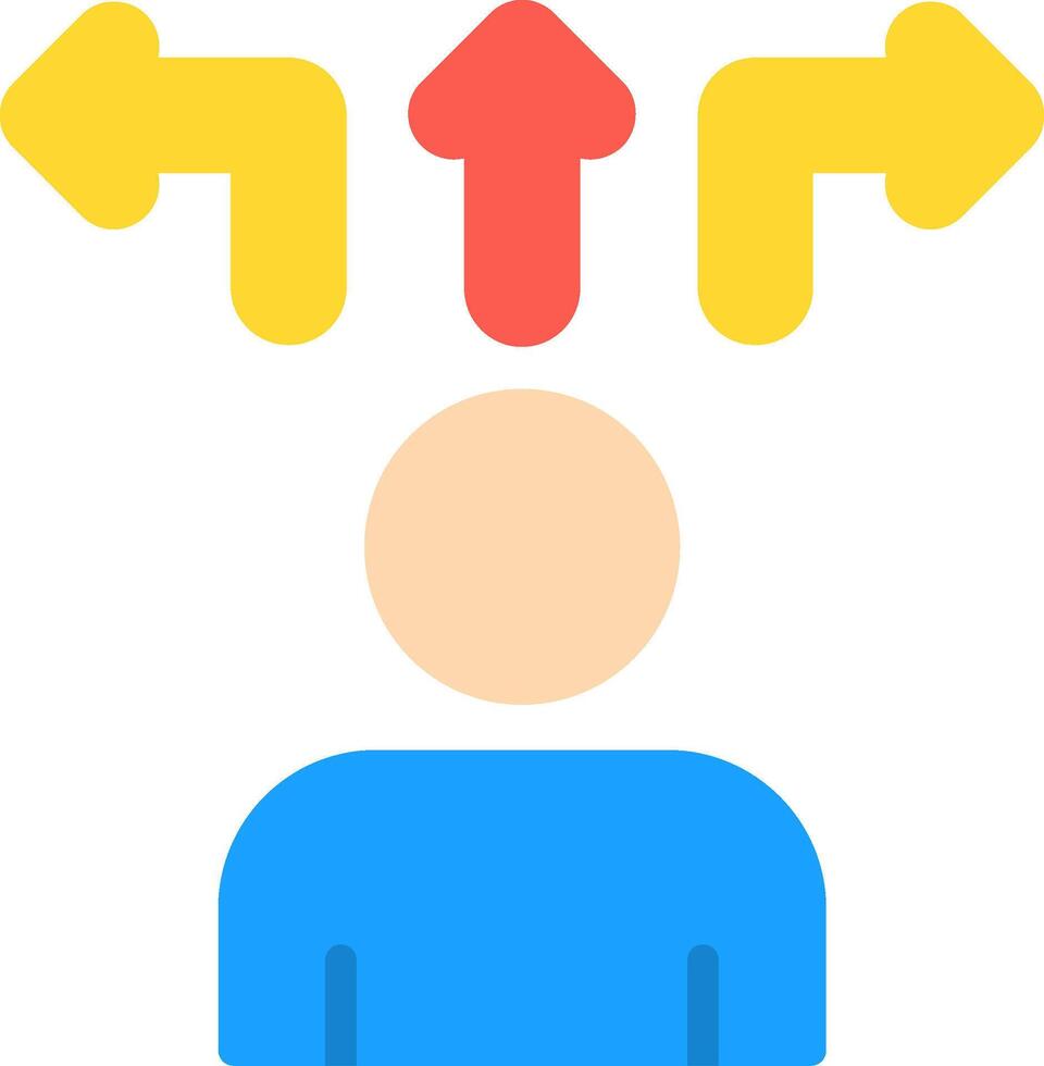 Decision Making Flat Icon vector