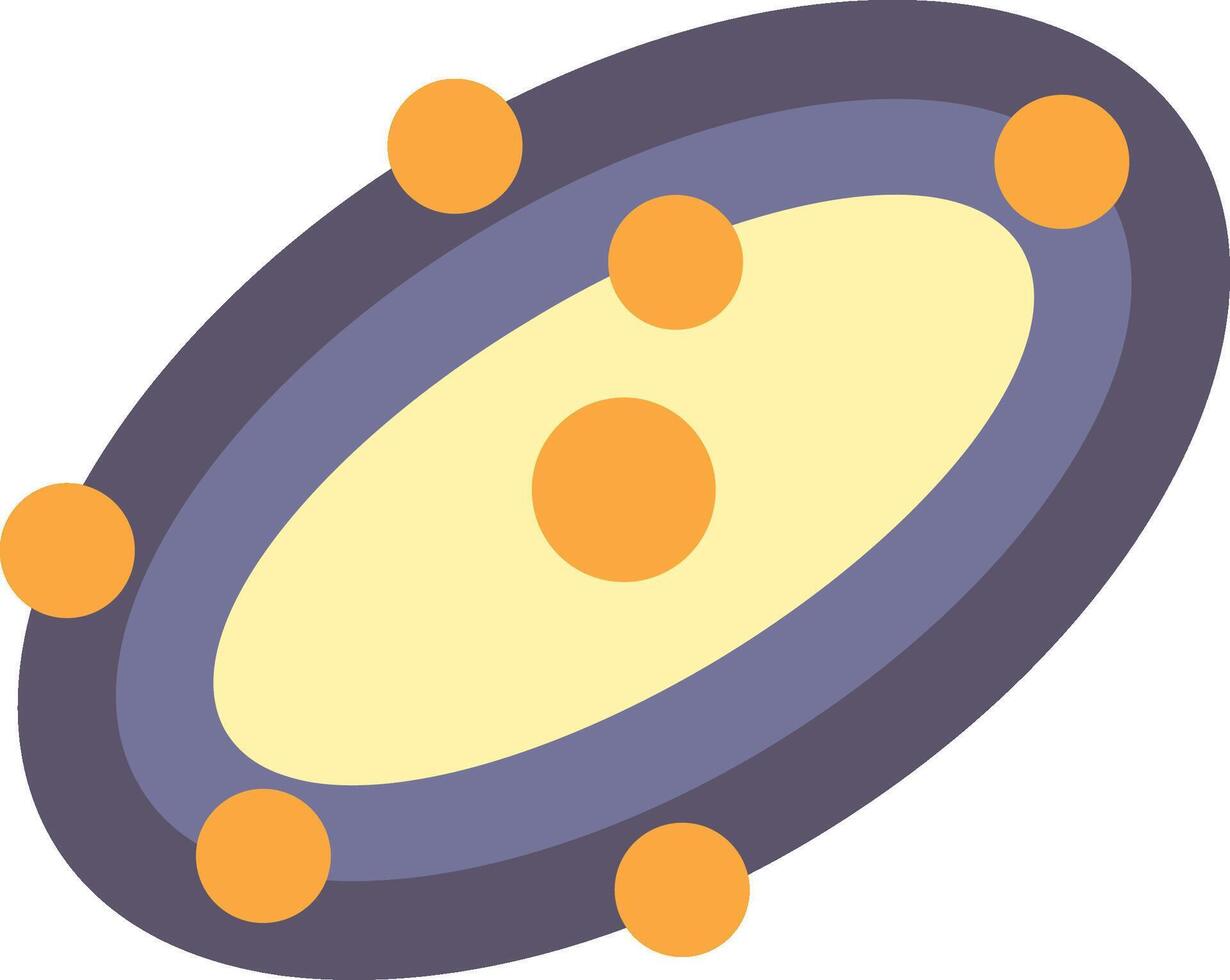 Galaxy Flat Icon vector