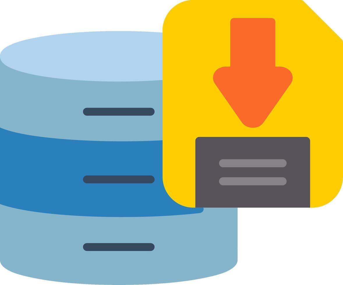 Downloading data flat icon 43329926 vector art at vecteezy