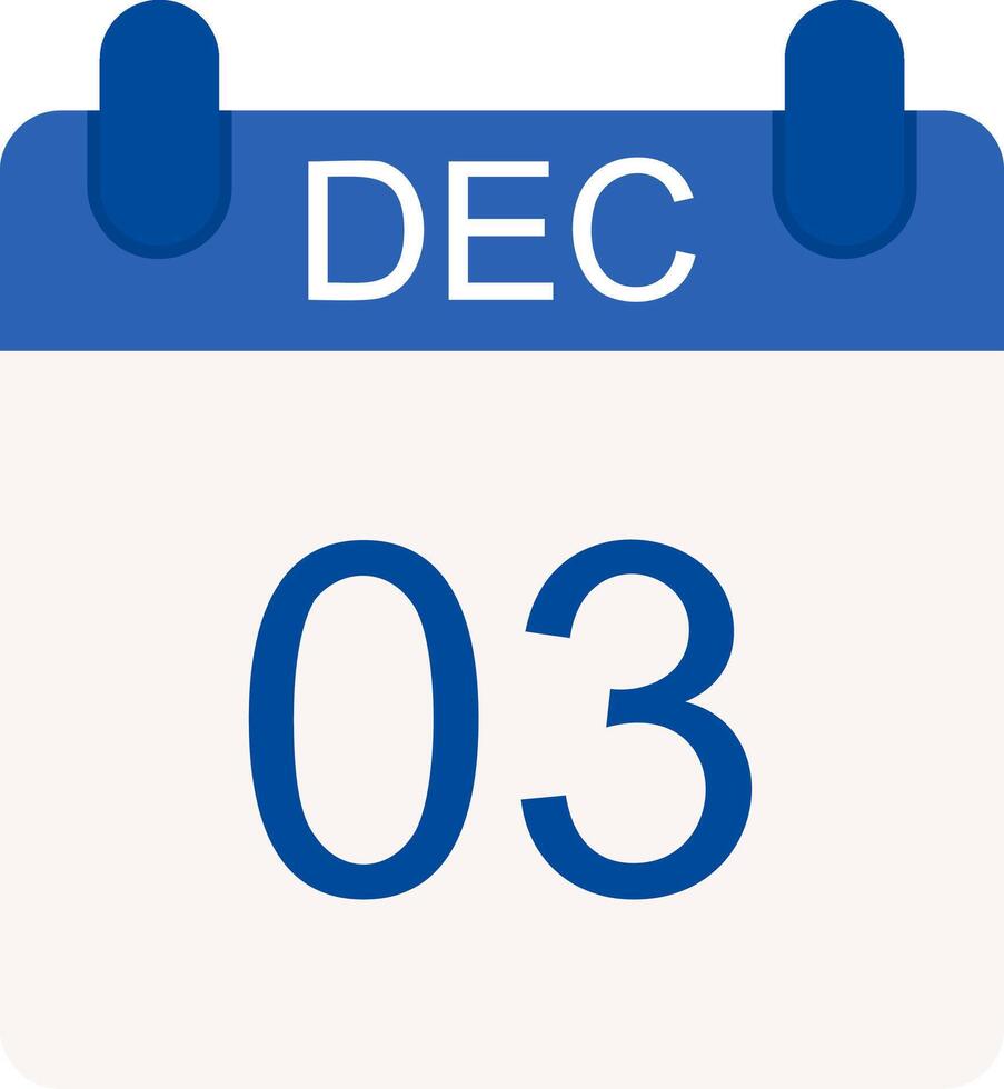December Flat Icon vector