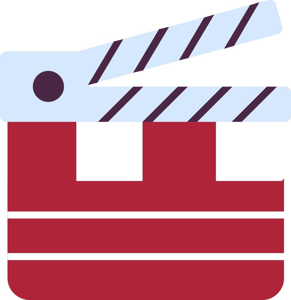 Clapperboard Flat Icon vector