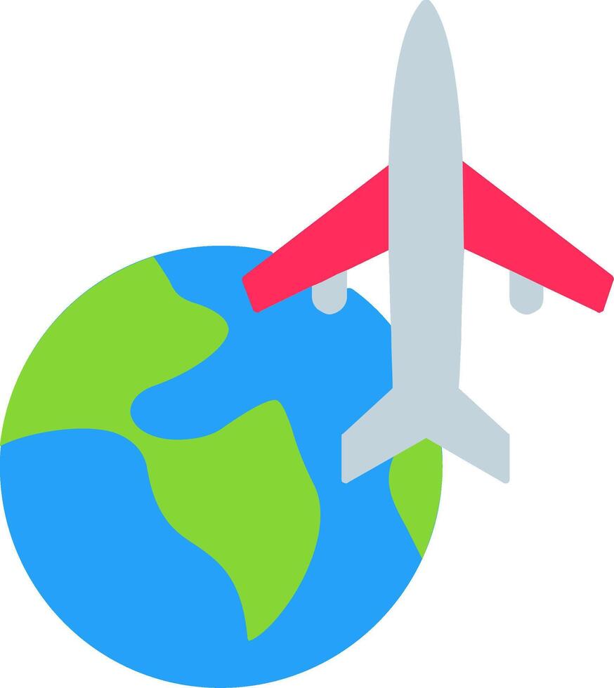 Worldwide Delivery Flat Icon vector