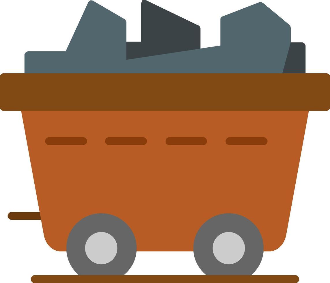 Coal Flat Icon vector