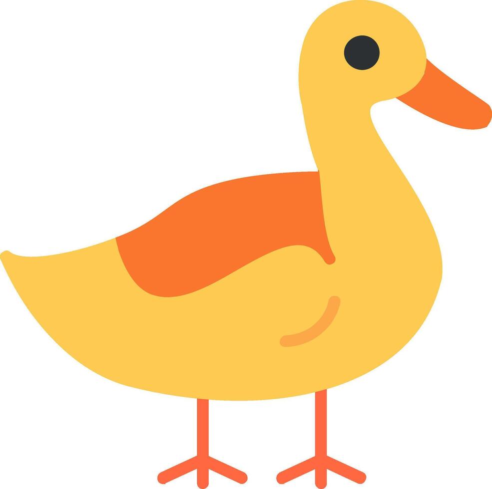 Duck Flat Icon vector