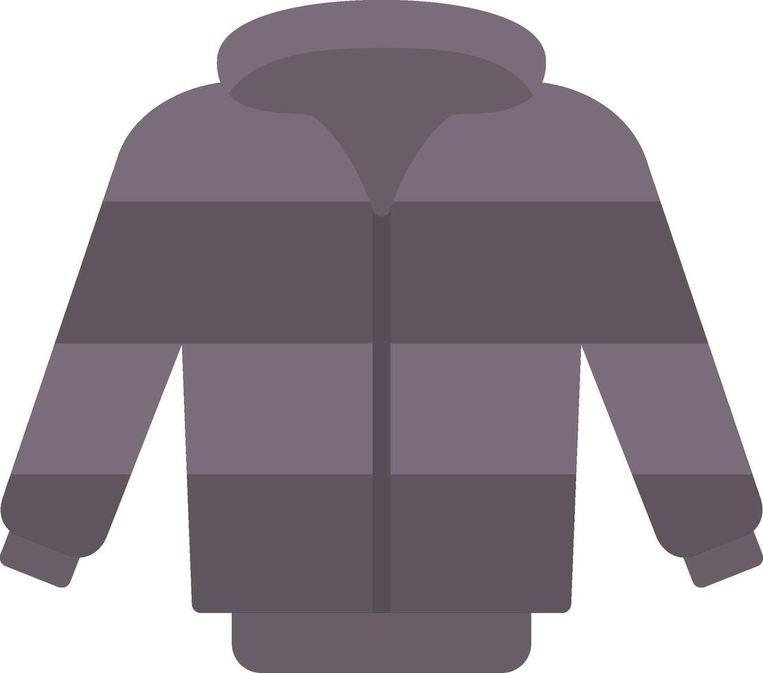 chaqueta, plano, icono vector