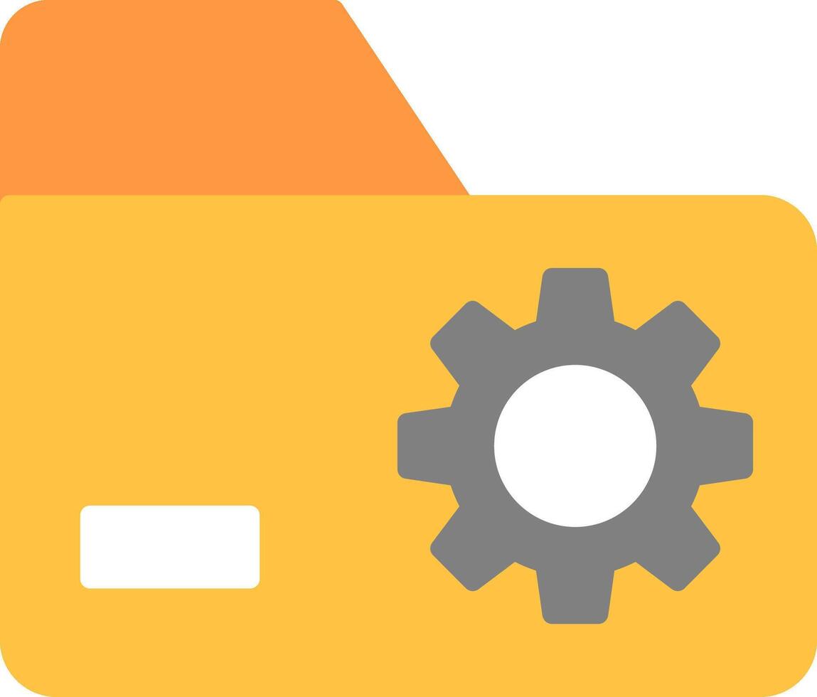 Folder Management Flat Icon vector