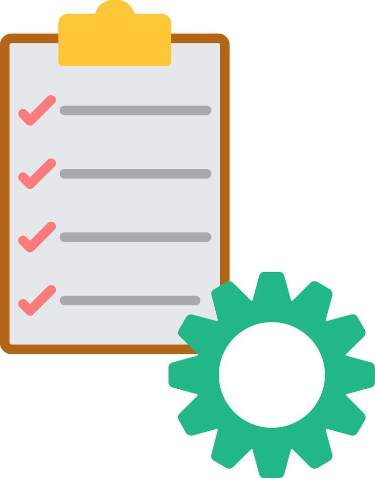 Project Management Flat Icon vector