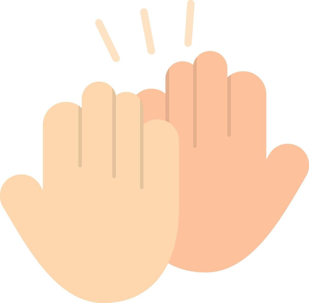 High Five Flat Icon vector