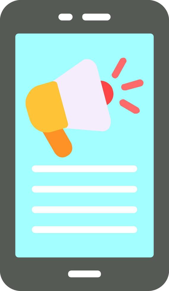 Mobile Phone Flat Icon vector