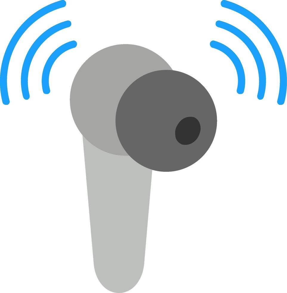 Earbud Flat Icon vector