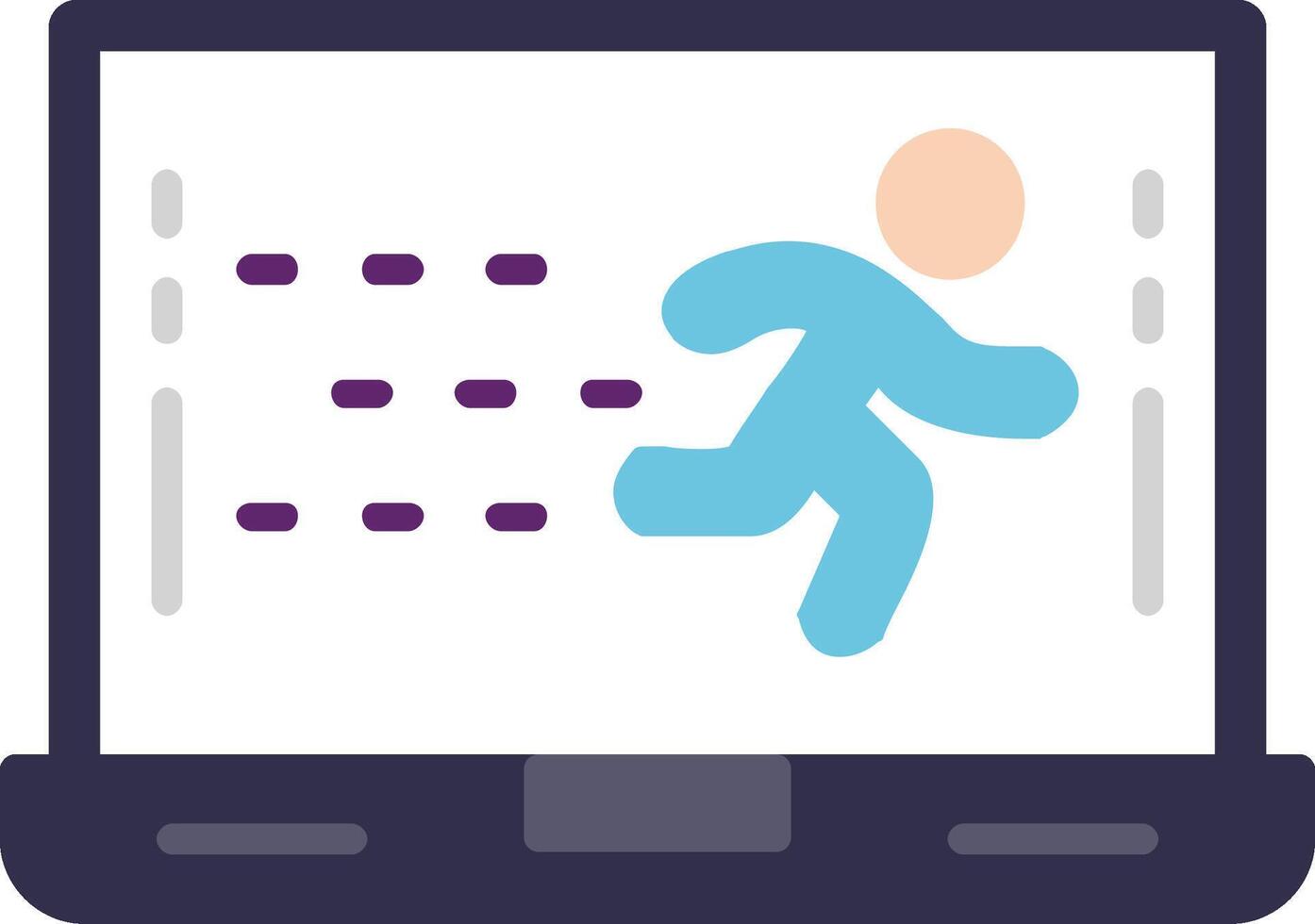 Sprint Flat Icon vector