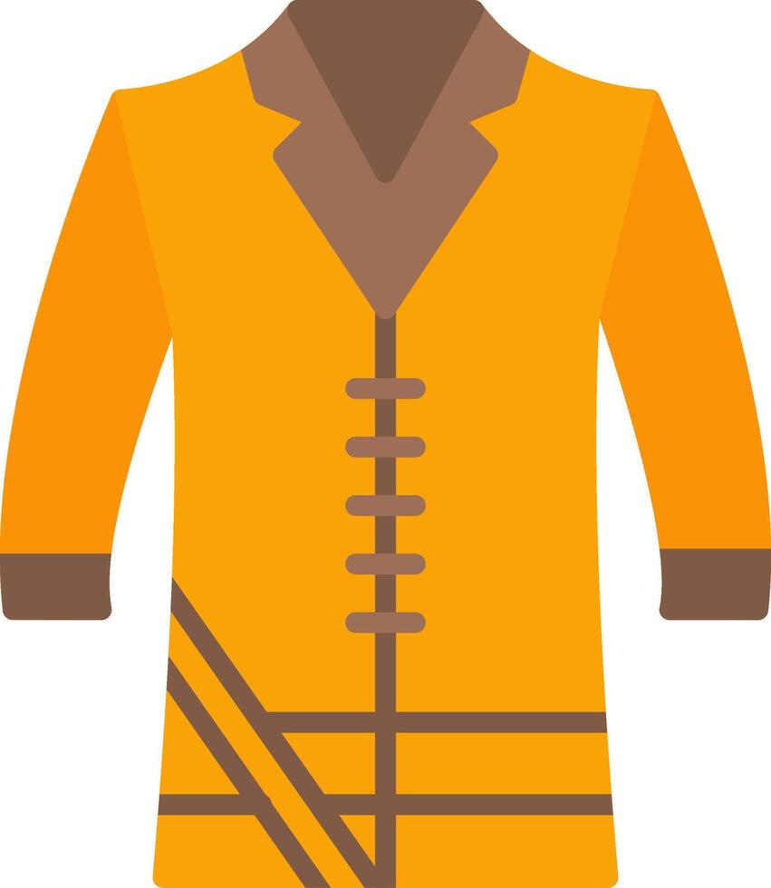 Coat Flat Icon vector