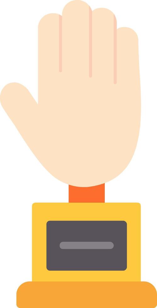 Hand Flat Icon vector