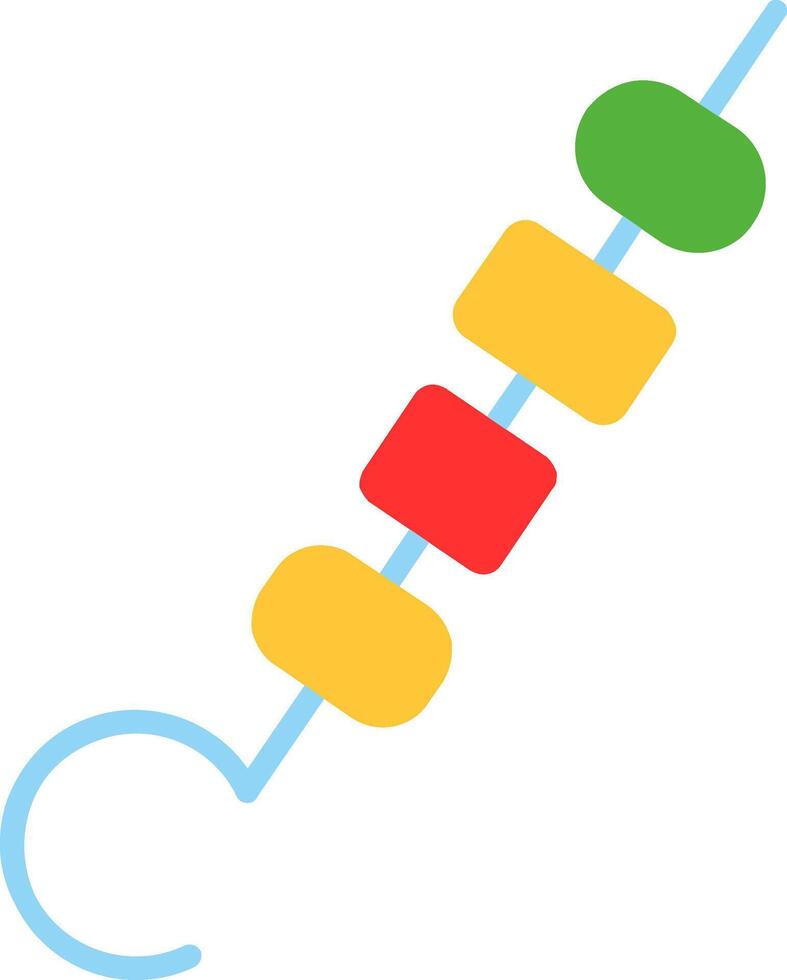 Skewer Flat Icon vector