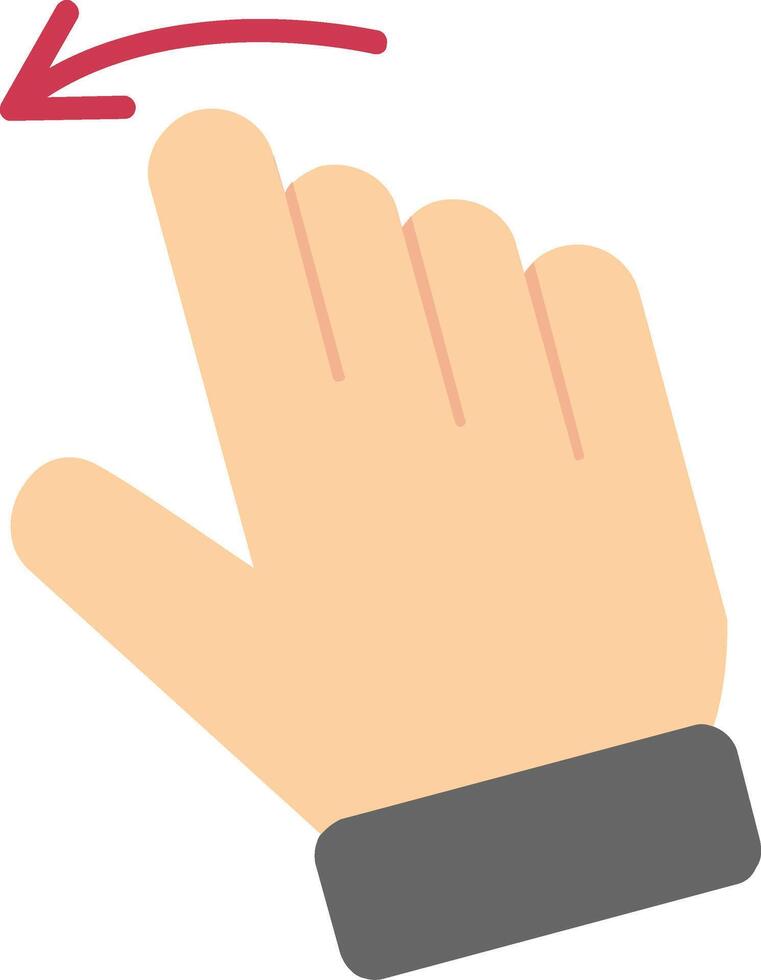 Swipe Left Flat Icon vector