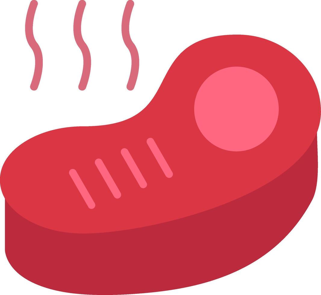 Steak Flat Icon vector