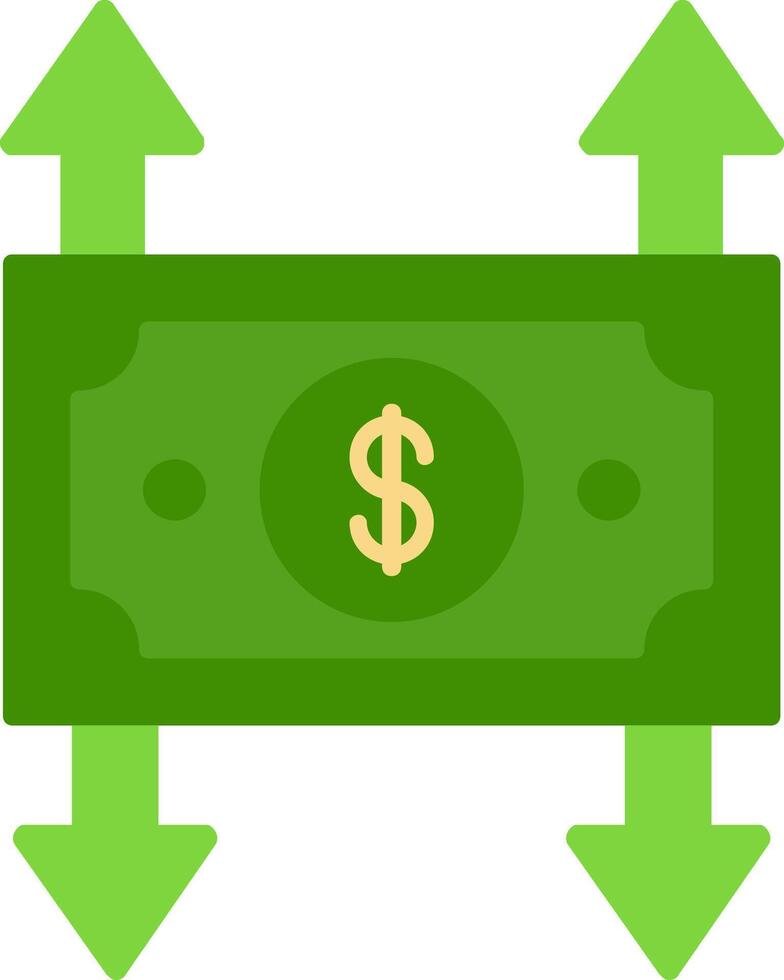 Profit And Loss Flat Icon vector