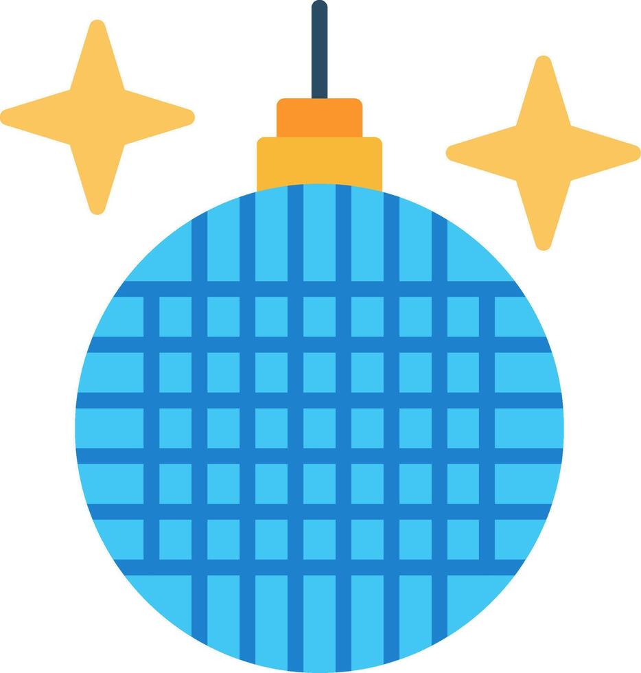 Disco Ball Flat Icon vector