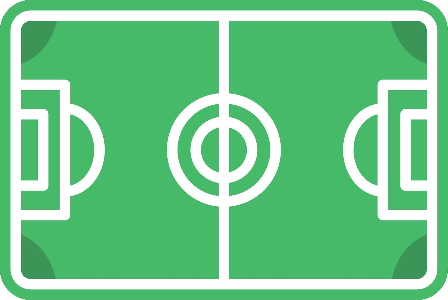 Football Field Flat Icon vector