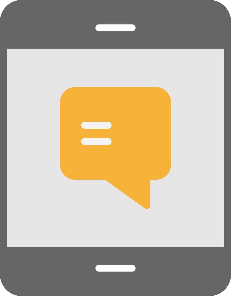 Text Message Flat Icon vector