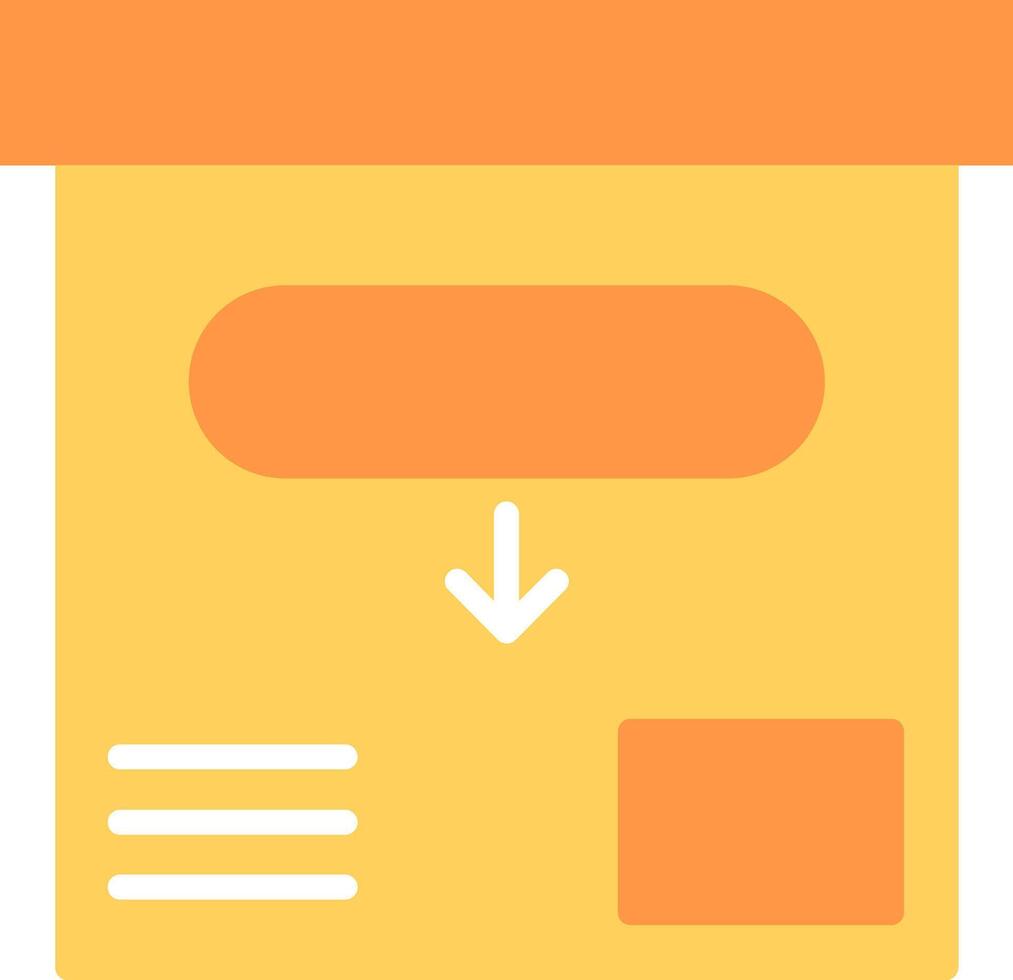 Archive Flat Icon vector