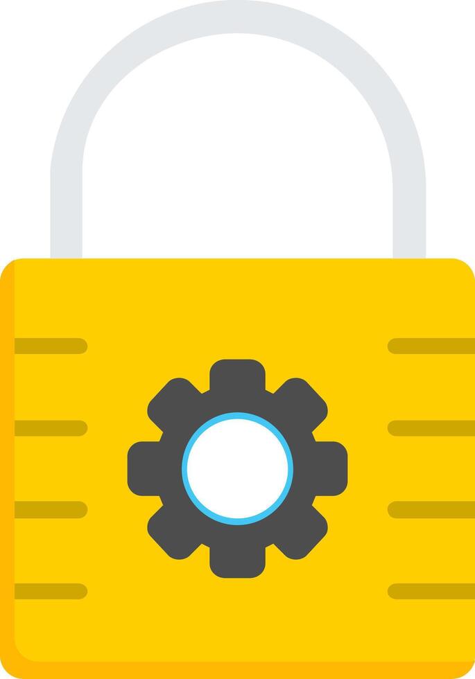 Lock Flat Icon vector