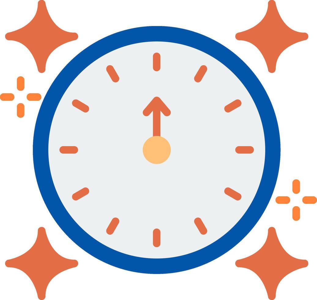 New Year Flat Icon vector