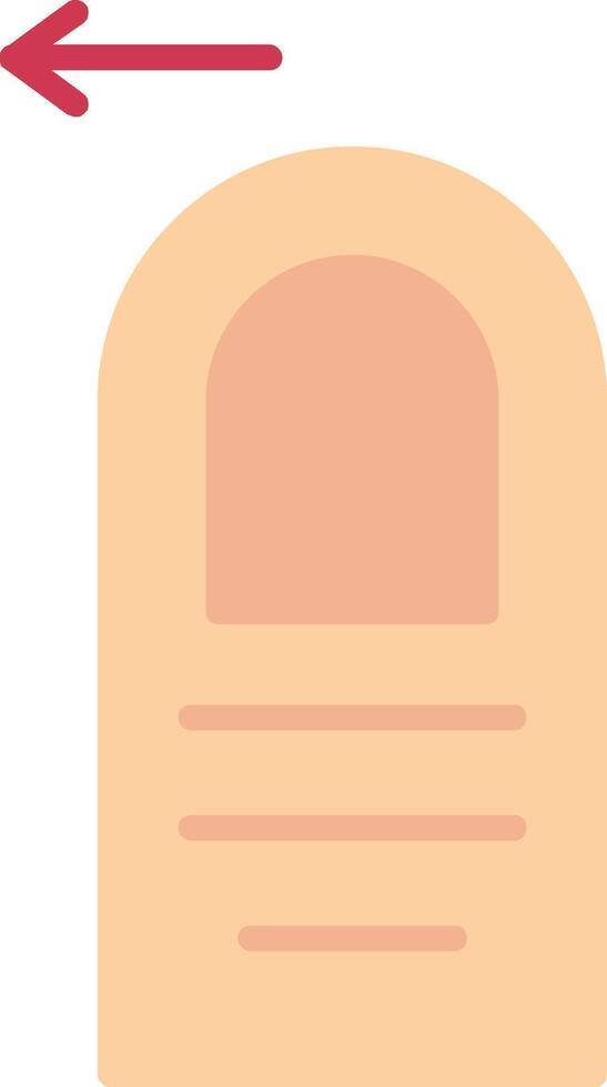 Tap Left Flat Icon vector