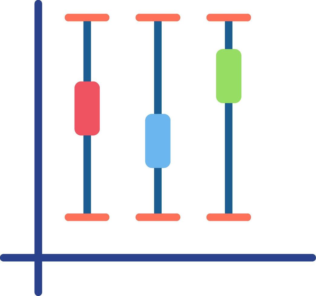 Box Plot Flat Icon vector