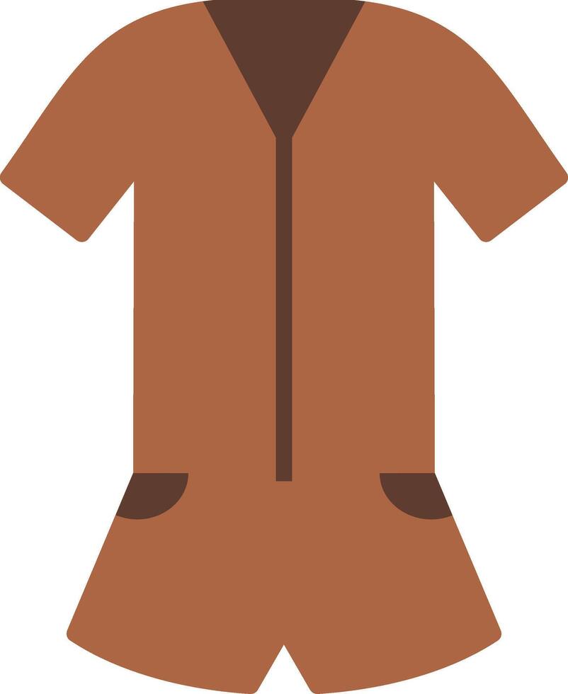 Jumpsuit Flat Icon vector