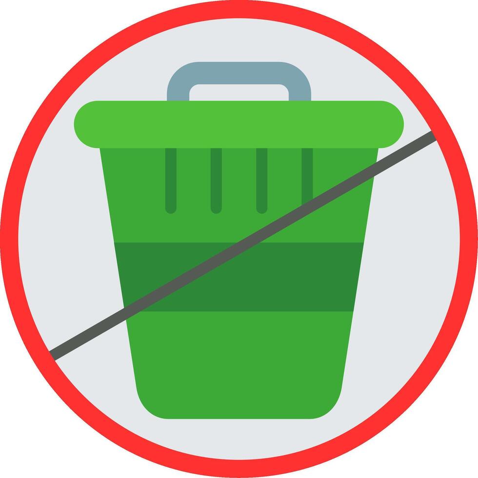 Zero Waste Flat Icon vector
