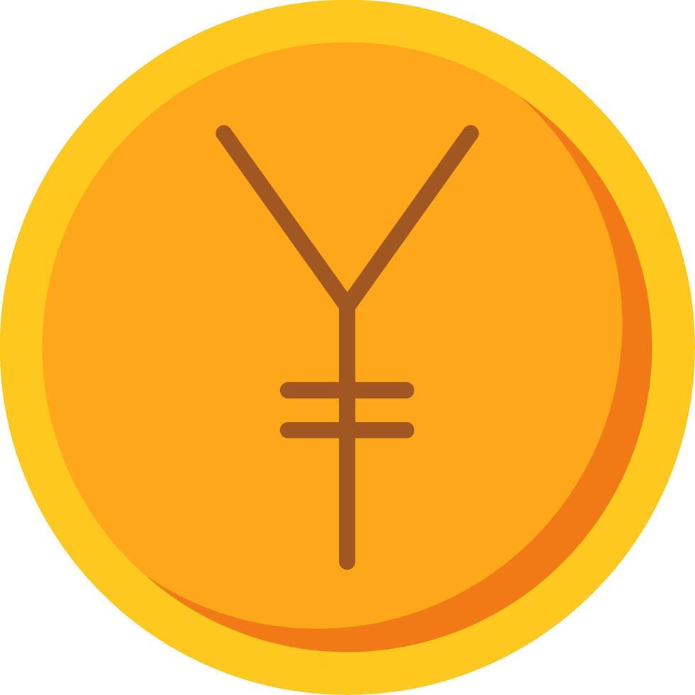 Yen Flat Icon vector