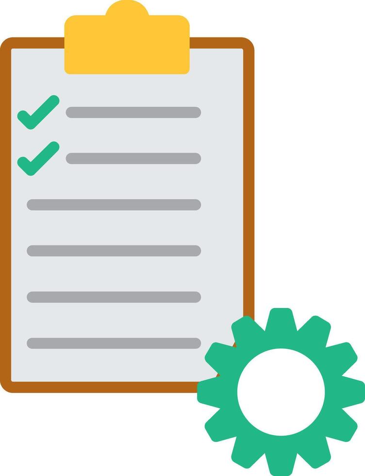 Project Management Flat Icon vector