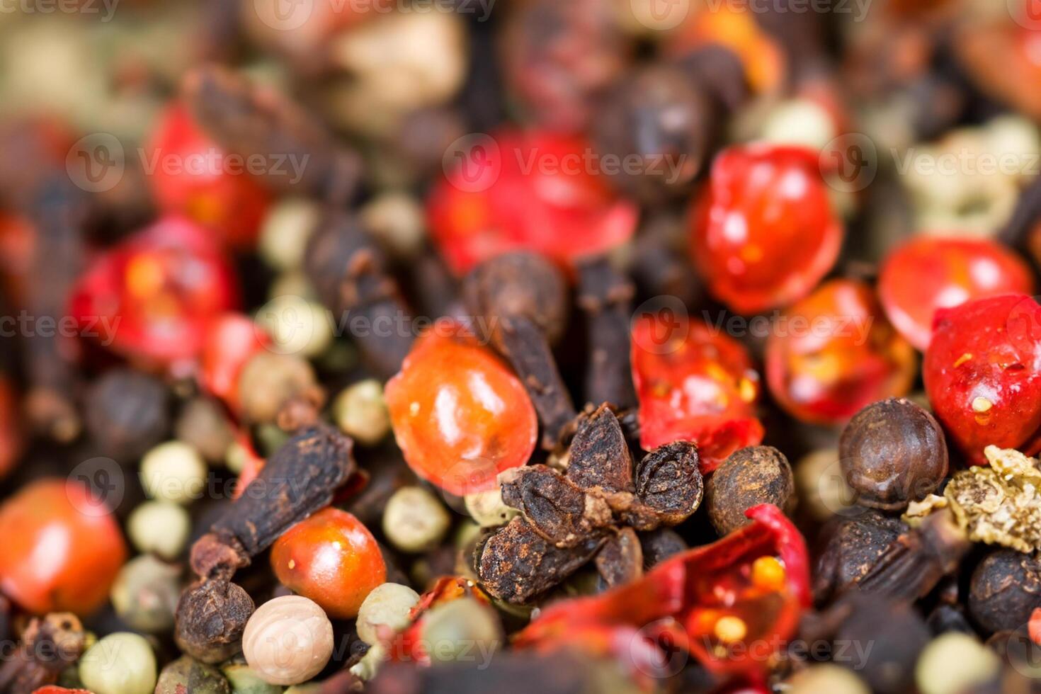 Exploring the Beauty of Macro Spices and Herb Background, A Flavorful Tapestry of Culinary Inspiration photo