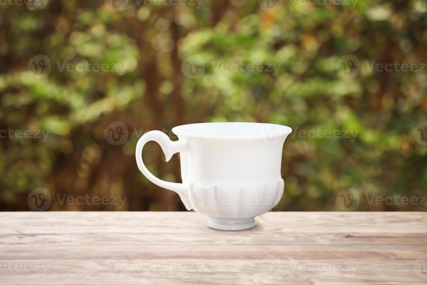 Capturing the Beauty of a White Mockup Mug, a Blank Canvas Ready for Personalization and Creativity photo