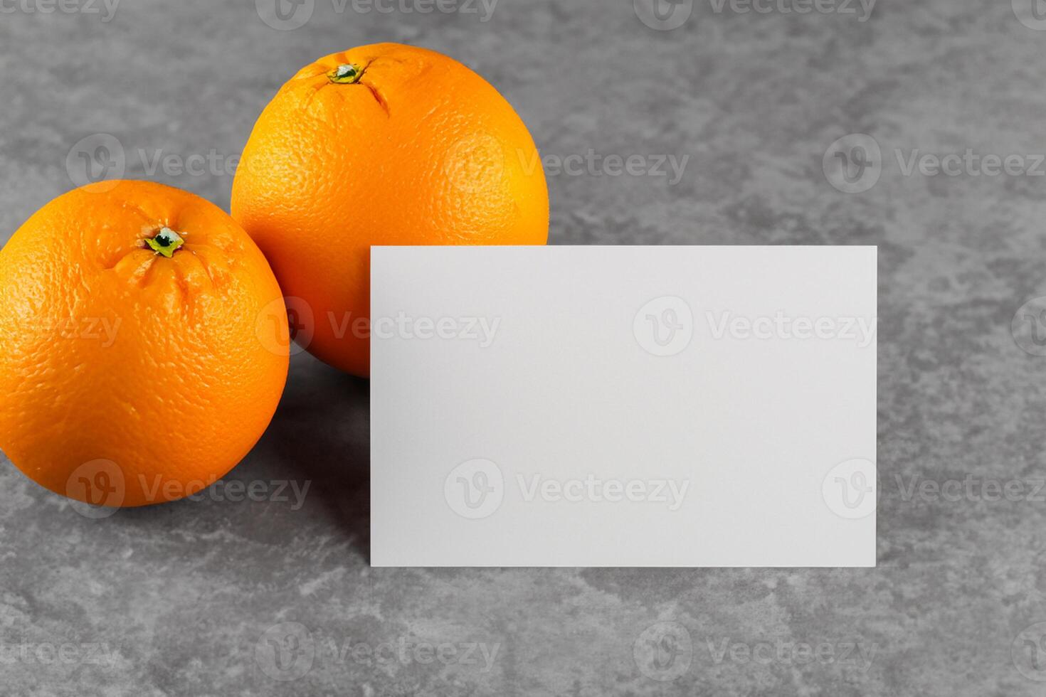 White Paper Mockup Enlivened by the Zesty Aura of Fresh Oranges, Crafting a Visual Symphony of Culinary Opulence and Wholesome Design photo