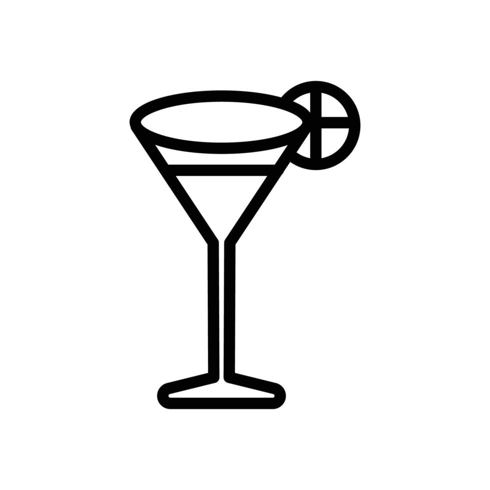 icono de bebida de coctel vector