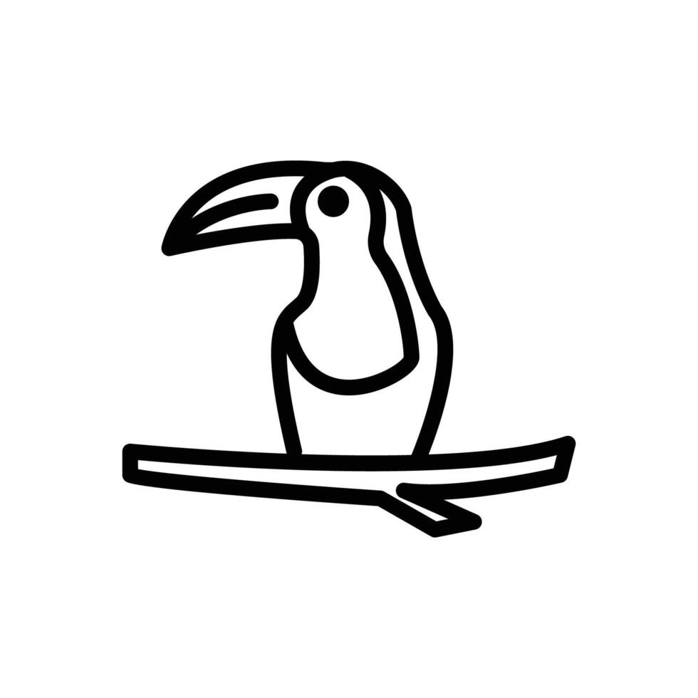 toucan bird icon vector