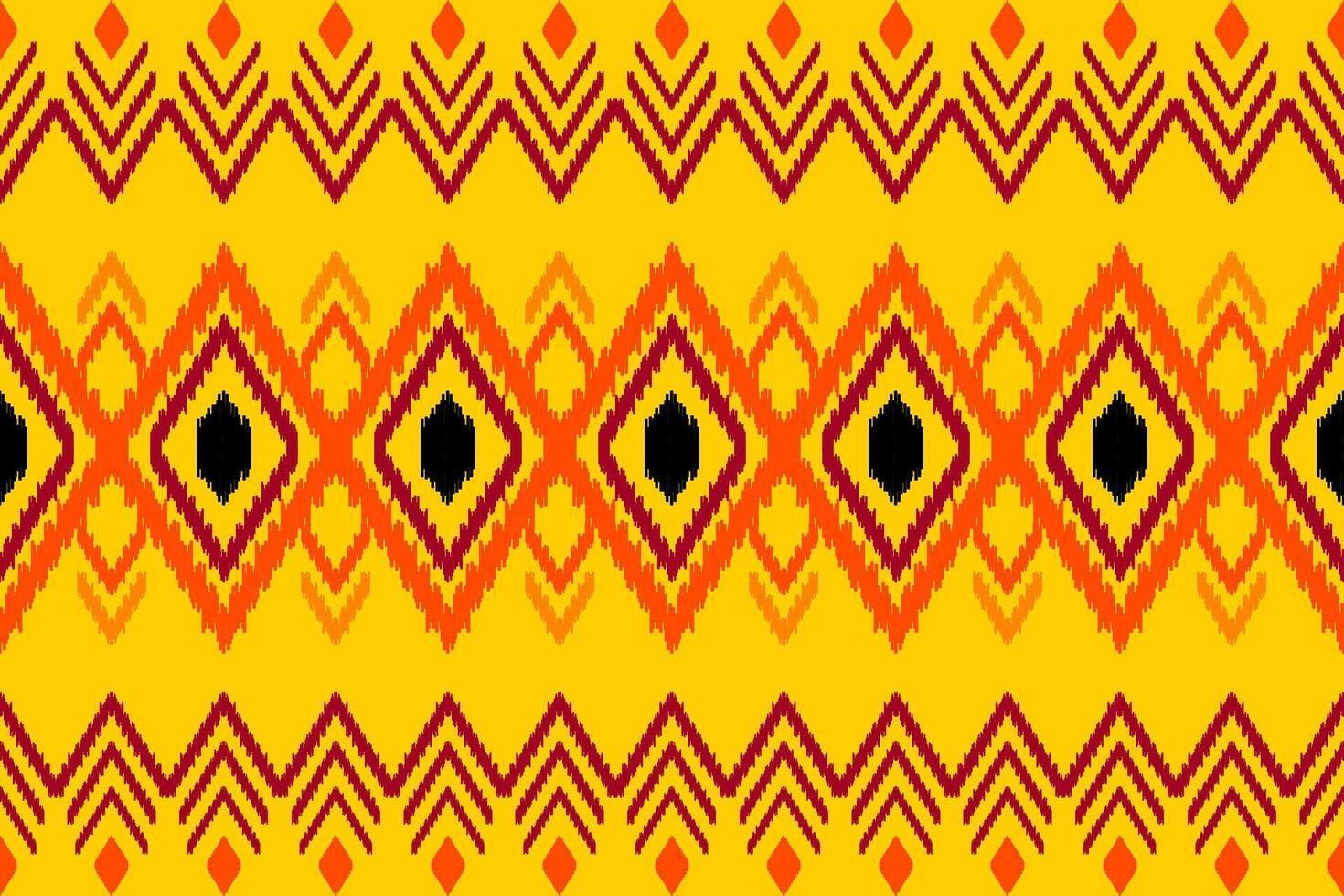 ikat seamless pattern abstract background for textile design. Can be used in fabric design for clothes, wrapping, carpet, fashion, textile, fabric, shirt, embroidery vector