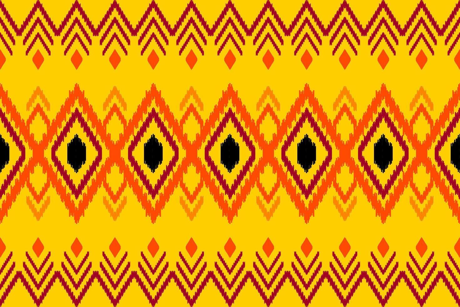 ikat seamless pattern abstract background for textile design. Can be used in fabric design for clothes, wrapping, carpet, fashion, textile, fabric, shirt, embroidery vector