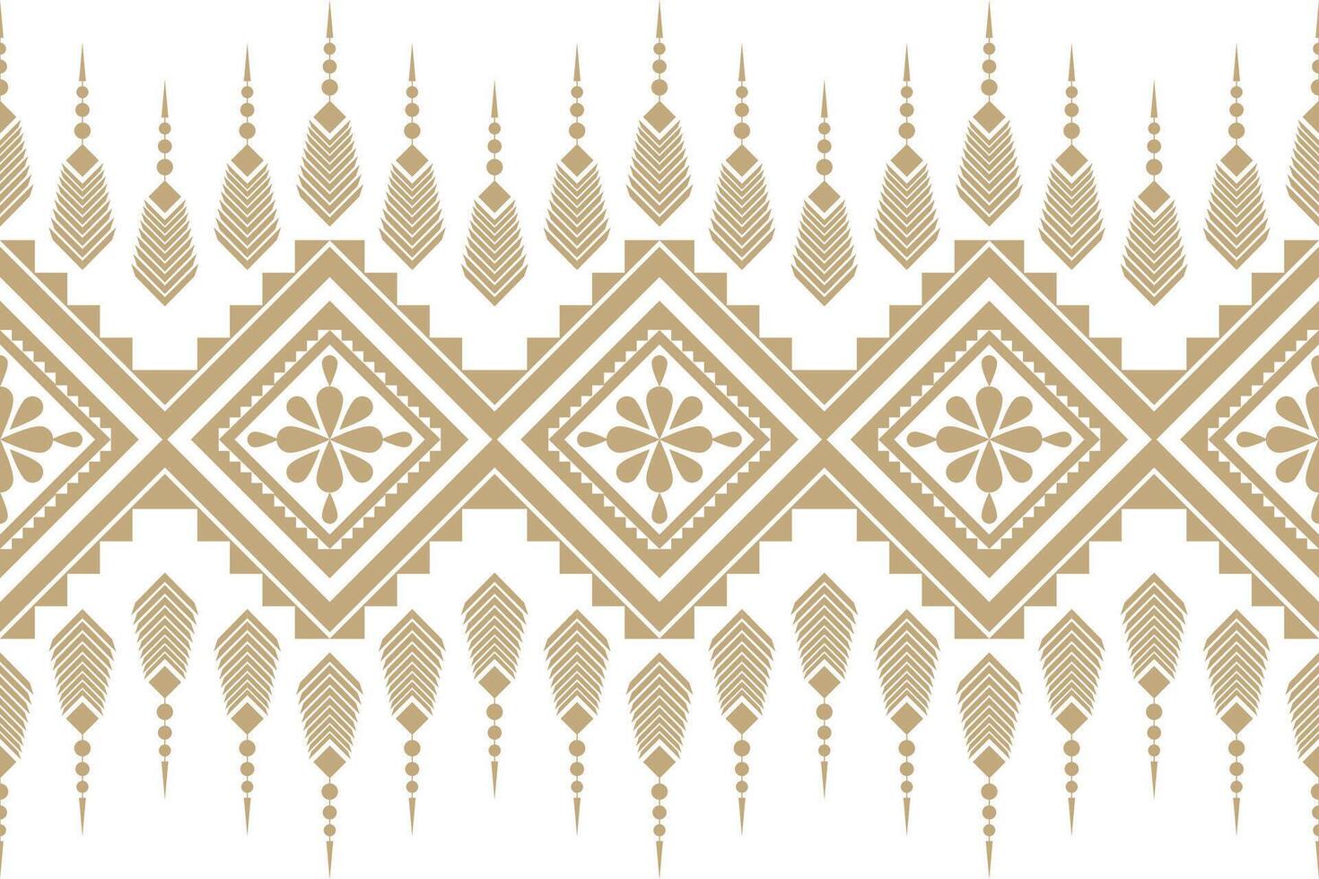 Abstract geometric ethnic oriental seamless pattern. Can be used in fabric design for clothing, textile, wrapping, background, wallpaper, carpet, embroidery style vector
