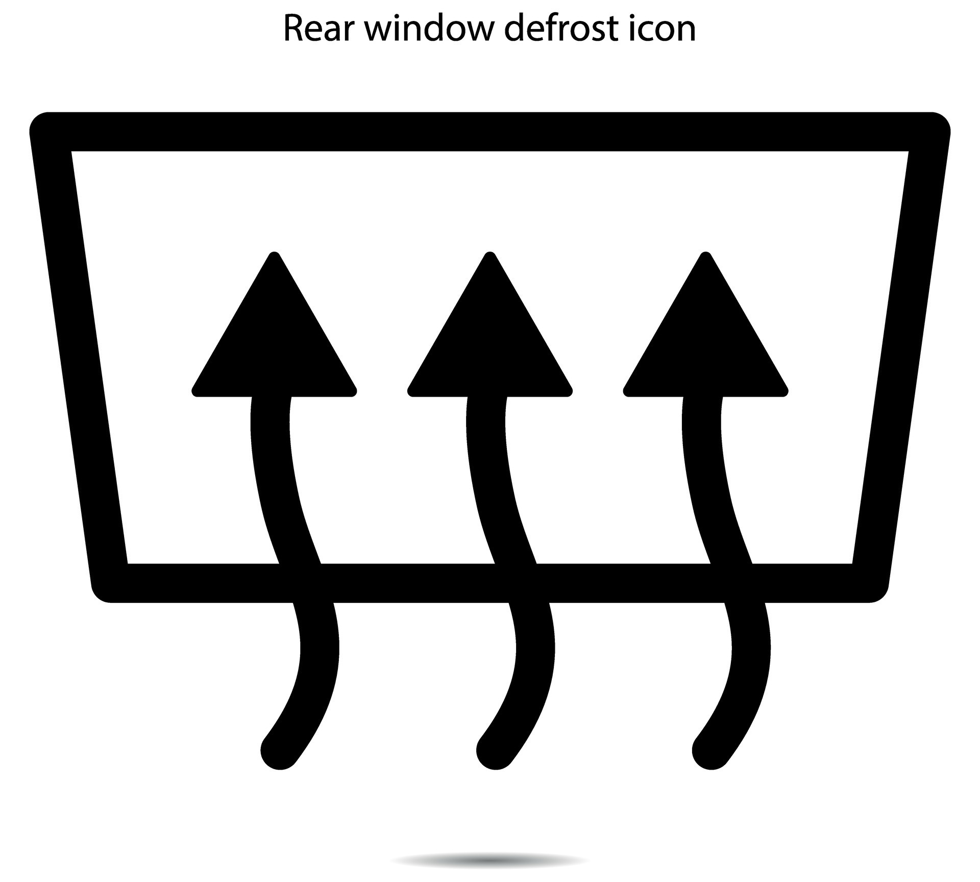 Rear window defrost icon 43336649 Vector Art at Vecteezy