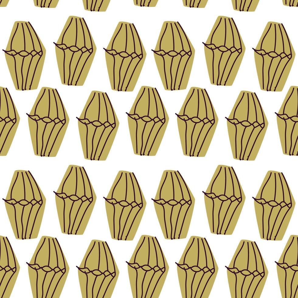 Seamless pattern for music festival. Bright background design with musical drum vector