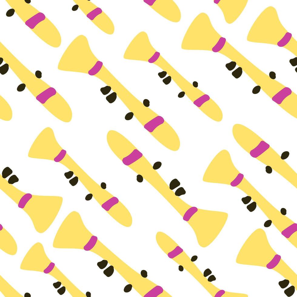 Seamless pattern for music festival. Bright background design with musical vector