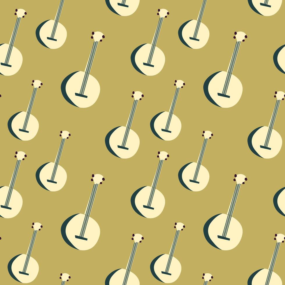Seamless pattern for music festival. Bright background design with musical vector