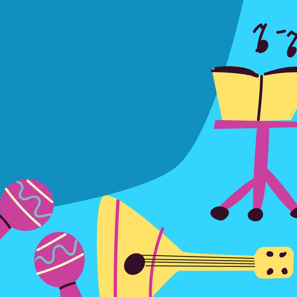Poster or banner for the jazz festival with music instruments. vector