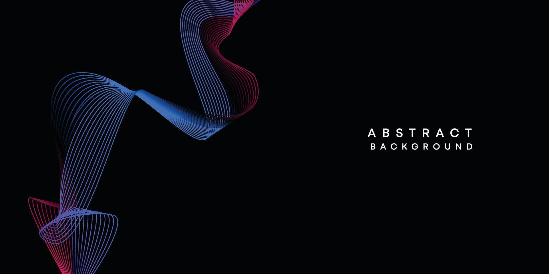 Abstract data visualization, geometric dark blue, orange, green gradient waving lines technology background. Purple, navy blue, red gradient futuristic geometric shiny wave pattern banner background vector